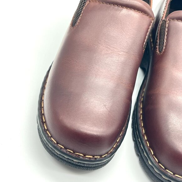 7W 7‎ WIDE WIDTH Eastland Womens Newport Brown Leather Slip On Loafers Shoes - Picture 4 of 12